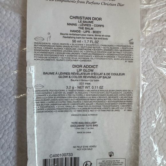 Dior Exclusive Platinum Welcome Gift 2024. Around the world motif, new in box. - Picture 7 of 7